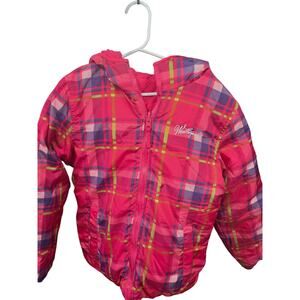 Pink Plaid Puffer Jacket - Weatherproof - S